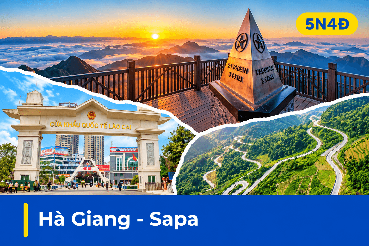 Tour Hà Giang – Sapa 5N4Đ | Cột cờ Lũng Cú, Mã Pì Lèng, Fansipan