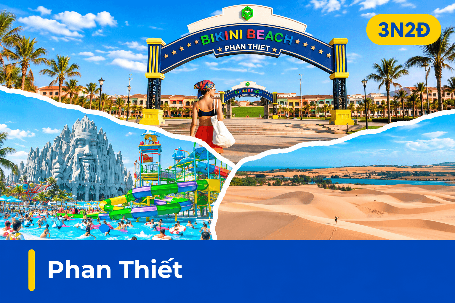 Tour Phan Thiết 3N2Đ nghỉ Costamigo Resort 5 sao | Bikini Beach